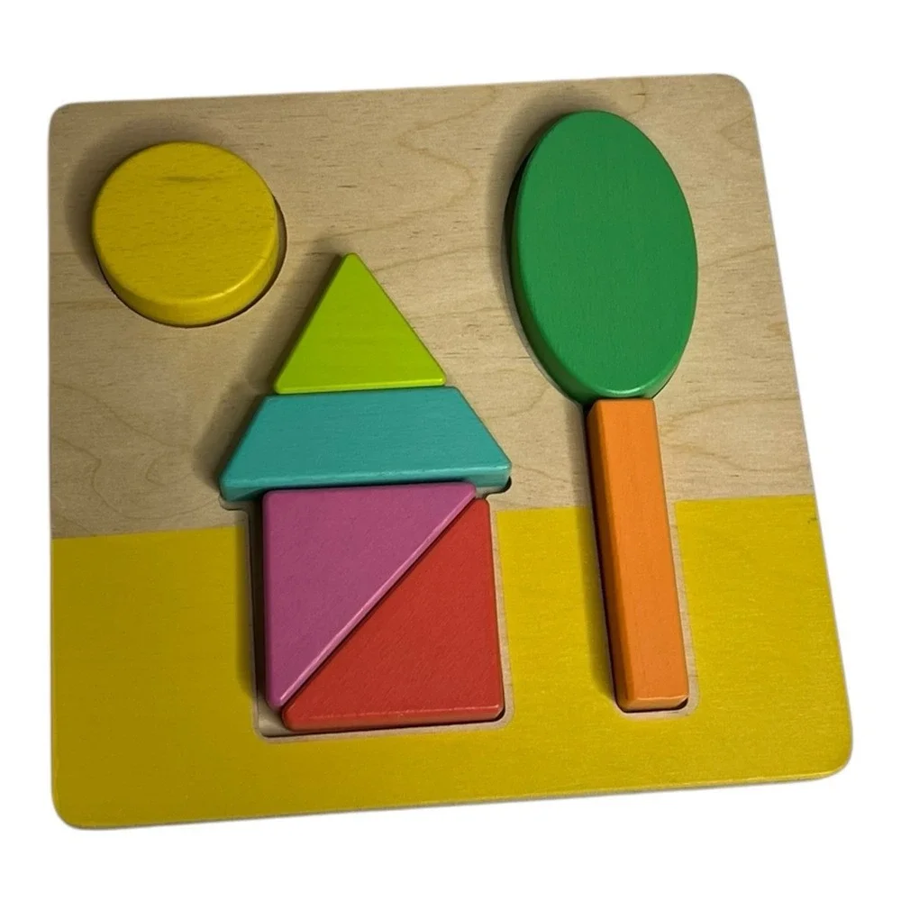 Lovevery Double-Sided Sunny Day Puzzle From The Helper Play Kit Montessori Toy